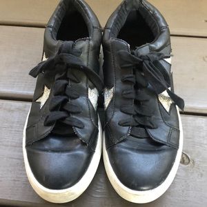 Abound black sneakers with silver stars